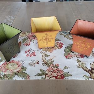 Southern Living At Home- set of 3  decorative tins